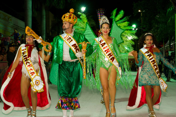 The royal court of Carnaval de Corumbá 2017.
